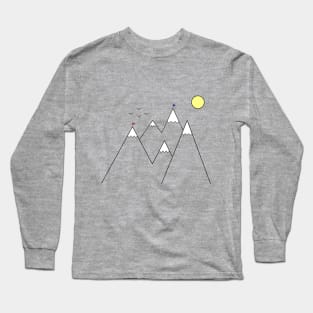 Simple mountains Long Sleeve T-Shirt